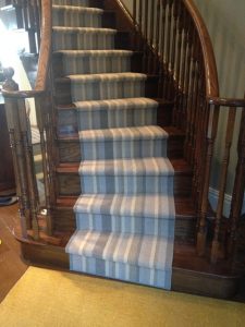 Stripped Carpet Line Stair runner East York Carpet Stores, Striped Carpet Runner for Stairs and Hall in Etobicoke, Ontario, Canada