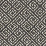Grey Wool Carpet Geometric Design Stairs First