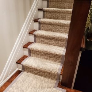 Herringbone Carpet Stair Runner Ideas