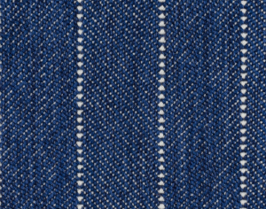 Navy Blue Wool Stripe Carpet Runner