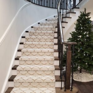 Kane Carpet Runner Stair Runner Ideas, Cream and Gold Geometric Design