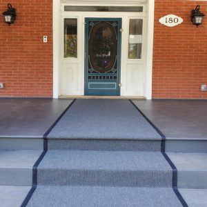 Outdoor Carpet Runner Ideas, Front Porch and Stairs Etobicoke