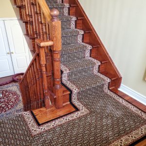 Persian Carpet Runner on Stairs and Landing, Stair Runners Ideas